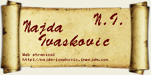 Najda Ivašković vizit kartica